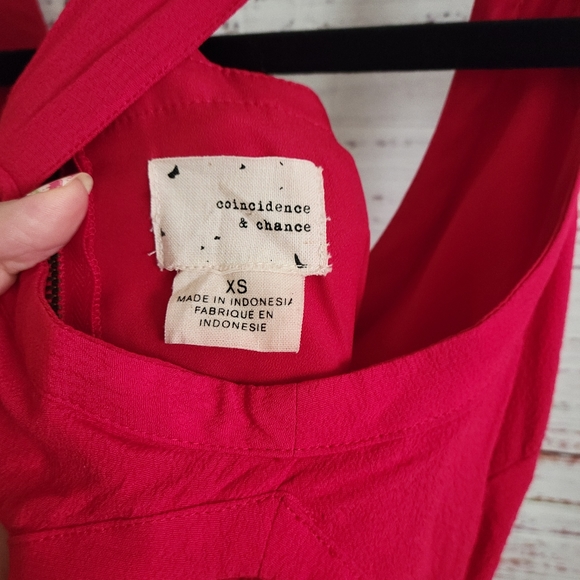 Coincidence & Chance XS Red Cutout Dress - Picture 3 of 3
